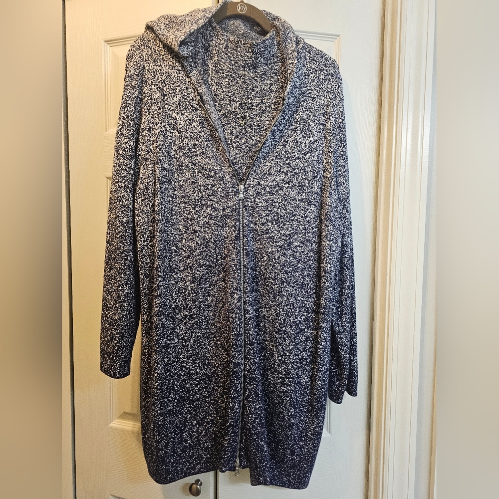 CHICO'S 2 Piece Ombre Sweater Set Navy Blue Chico's Size 4 or 2X/20-22